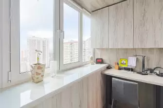 Отделка ламинатом лоджии Сапожок с утеплением