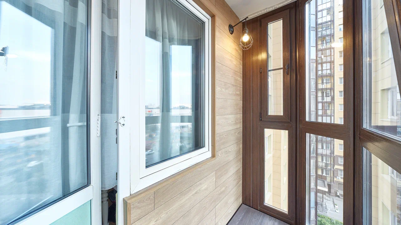 Отделка балконов под ключ в микрорайоне Климовск